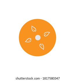 Leaf flower icon vector design illustration