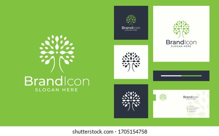 Leaf and flower logo design that suit to be placed everywhere