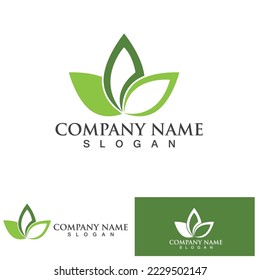 Leaf flower lotus ecology nature element vector icon