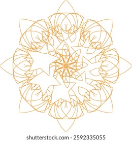 Leaf Flower Petal Coloring Mandala Art Simple Graphic Shape Vector Floral Oriental Outline Vintage Decorative Elements Pattern Illustration Islam Arabic Indian Turkish Mystic Religion Morals Lotus