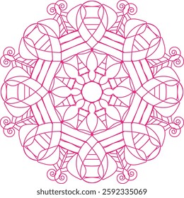 Leaf Flower Petal Coloring Mandala Art Simple Graphic Shape Vector Floral Oriental Outline Vintage Decorative Elements Pattern Illustration Islam Arabic Indian Turkish Mystic Religion Morals Lotus