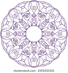 Leaf Flower Petal Coloring Mandala Art Simple Graphic Shape Vector Floral Oriental Outline Vintage Decorative Elements Pattern Illustration Islam Arabic Indian Turkish Mystic Religion Morals Lotus