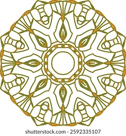 Leaf Flower Petal Coloring Mandala Art Simple Graphic Shape Vector Floral Oriental Outline Vintage Decorative Elements Pattern Illustration Islam Arabic Indian Turkish Mystic Religion Morals Lotus