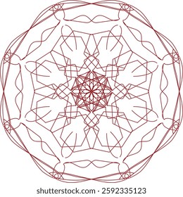 Leaf Flower Petal Coloring Mandala Art Simple Graphic Shape Vector Floral Oriental Outline Vintage Decorative Elements Pattern Illustration Islam Arabic Indian Turkish Mystic Religion Morals Lotus