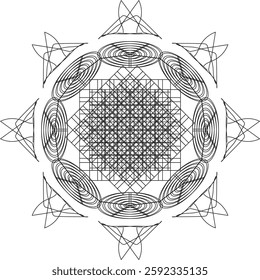 Leaf Flower Petal Coloring Mandala Art Simple Graphic Shape Vector Floral Oriental Outline Vintage Decorative Elements Pattern Illustration Islam Arabic Indian Turkish Mystic Religion Morals Lotus