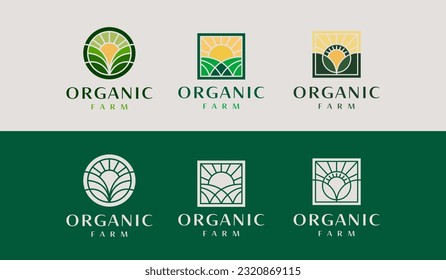 Leaf Flower Plant Agriculture Logo. Universal creative premium symbol. Vector sign icon logo template. Vector illustration
