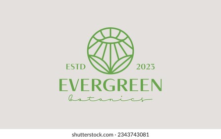 Leaf Flower Plant Logo Template. Universal creative premium symbol. Vector illustration. Creative Minimal design template. Symbol for Corporate Business Identity