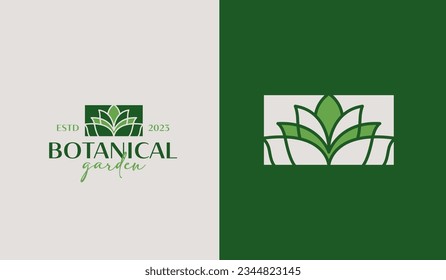 Leaf Flower Plant Logo Template. Universal creative premium symbol. Vector illustration. Creative Minimal design template. Symbol for Corporate Business Identity