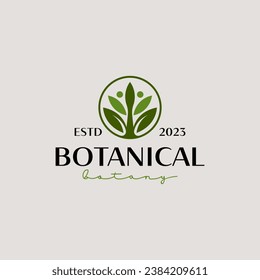 Leaf Flower Plant Logo Template. Universal creative premium symbol. Vector illustration. Creative Minimal design template. Symbol for Corporate Business Identity