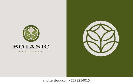 Leaf Flower Plant Logo. Universal creative premium symbol. Vector sign icon logo template. Vector illustration