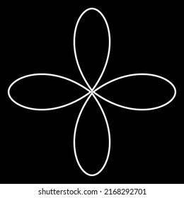 Leaf, flower and plant silhouette element