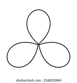 Leaf, flower and plant silhouette element