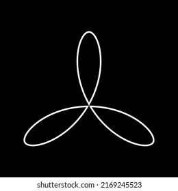 Leaf, flower and plant silhouette element