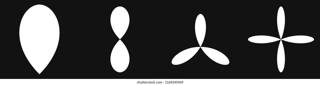 Leaf, flower and plant silhouette element