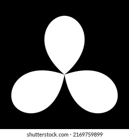 Leaf, flower and plant silhouette element