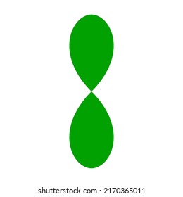 Leaf, flower and plant silhouette element