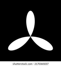 Leaf, flower and plant silhouette element