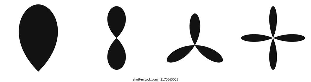 Leaf, flower and plant silhouette element