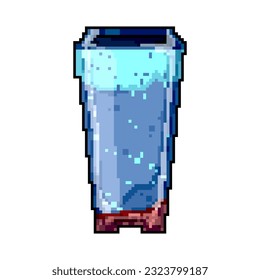 leaf flower pot plant game pixel art retro vector. bit leaf flower pot plant. old vintage illustration