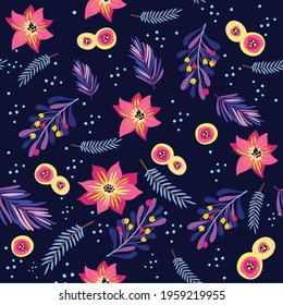 leaf flower seamless background texture vector