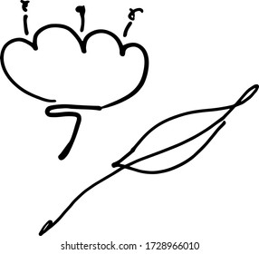 leaf flower summer silhouette vector
