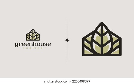 Leaf Flower Tree monoline. Universal creative premium symbol. Vector sign icon logo template. Vector illustration