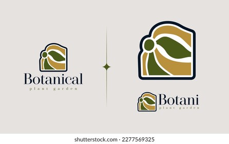 Leaf Flower Tree monoline. Universal creative premium symbol. Vector sign icon logo template. Vector illustration