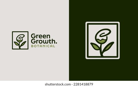 Leaf Flower Tree monoline. Universal creative premium symbol. Vector sign icon logo template. Vector illustration
