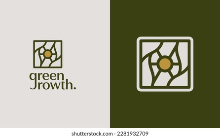 Leaf Flower Tree monoline. Universal creative premium symbol. Vector sign icon logo template. Vector illustration