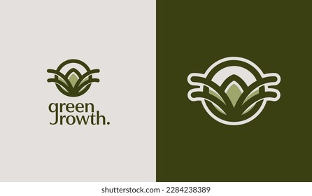 Monolina del árbol de flores de hoja. Símbolo universal creativo premium. Plantilla de logotipo del icono de signo del vector. Ilustración del vector
