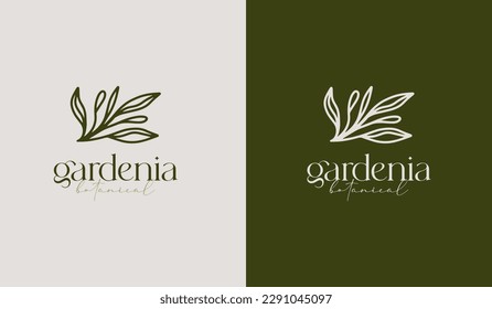 Leaf Flower Tree monoline. Universal creative premium symbol. Vector sign icon logo template. Vector illustration
