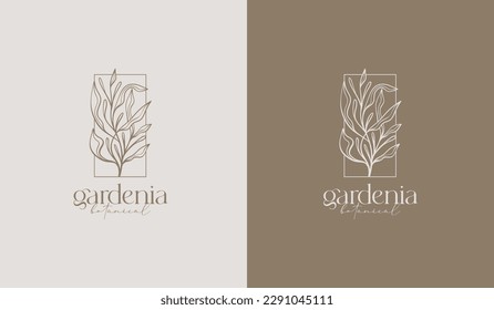 Leaf Flower Tree monoline. Universal creative premium symbol. Vector sign icon logo template. Vector illustration