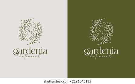 Leaf Flower Tree monoline. Universal creative premium symbol. Vector sign icon logo template. Vector illustration
