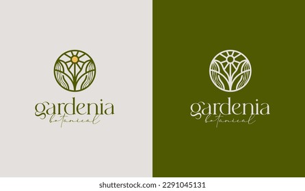 Leaf Flower Tree monoline. Universal creative premium symbol. Vector sign icon logo template. Vector illustration