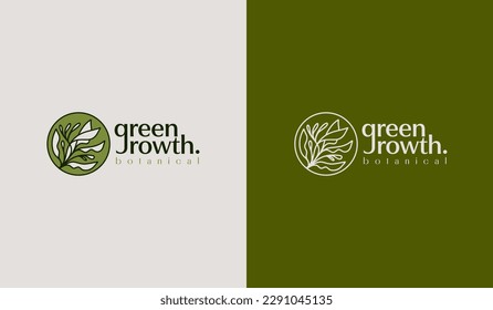 Leaf Flower Tree monoline. Universal creative premium symbol. Vector sign icon logo template. Vector illustration