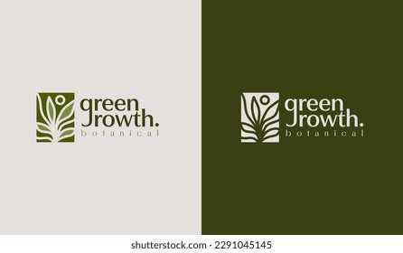 Leaf Flower Tree monoline. Universal creative premium symbol. Vector sign icon logo template. Vector illustration