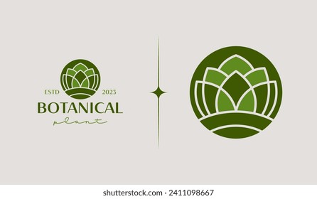 Leaf Flower Tree monoline. Universal creative premium symbol. Vector sign icon logo template. Vector illustration