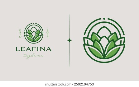 Blätterblütenbaum-Monoline. Universelles kreatives Premium-Symbol. Logo-Vorlage für Vektorsymbol. Vektorgrafik