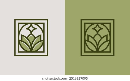 Leaf Flower Tree Monoline. Universal creative premium symbol. Vector sign icon logo template. Vector illustration