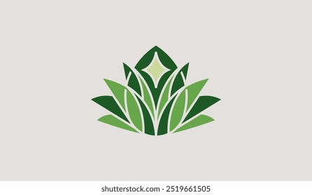 Árbol de la flor de la hoja Monoline. Símbolo creativo premium universal. Ilustración vectorial. Plantilla de diseño minimalista creativa. Símbolo de la identidad empresarial Corporativa
