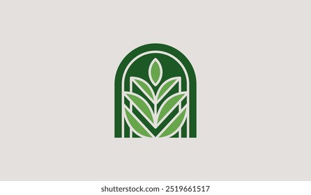 Leaf Flower Tree Monoline. Universal creative premium symbol. Vector illustration. Creative Minimal design template. Symbol for Corporate Business Identity
