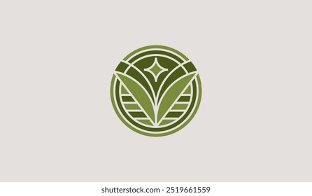 Árbol de la flor de la hoja Monoline. Símbolo creativo premium universal. Ilustración vectorial. Plantilla de diseño minimalista creativa. Símbolo de la identidad empresarial Corporativa