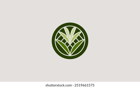 Árbol de la flor de la hoja Monoline. Símbolo creativo premium universal. Ilustración vectorial. Plantilla de diseño minimalista creativa. Símbolo de la identidad empresarial Corporativa