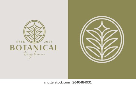 Leaf Flower Tree monoline. Universal creative premium symbol. Vector sign icon logo template. Vector illustration