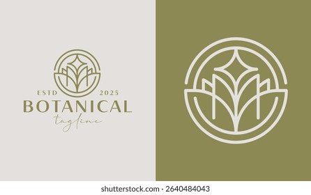 Leaf Flower Tree monoline. Universal creative premium symbol. Vector sign icon logo template. Vector illustration