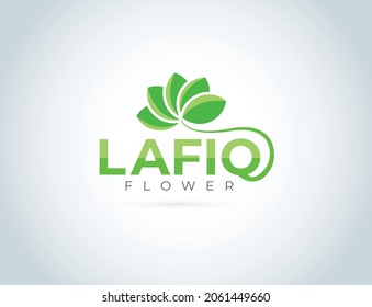  Leaf Flowers Logo vector icon
