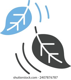 Leaf Fluttering in Wind icon vector image. Suitable for mobile application web application and print media.