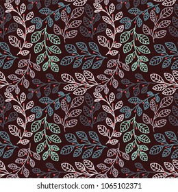 leaf foliage nature seamless pattern background