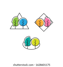 Leaf Forest Logo Design, Nature Logo Template