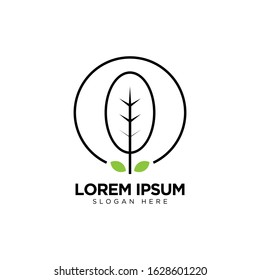 Leaf Forest Logo Design, Nature Logo Template